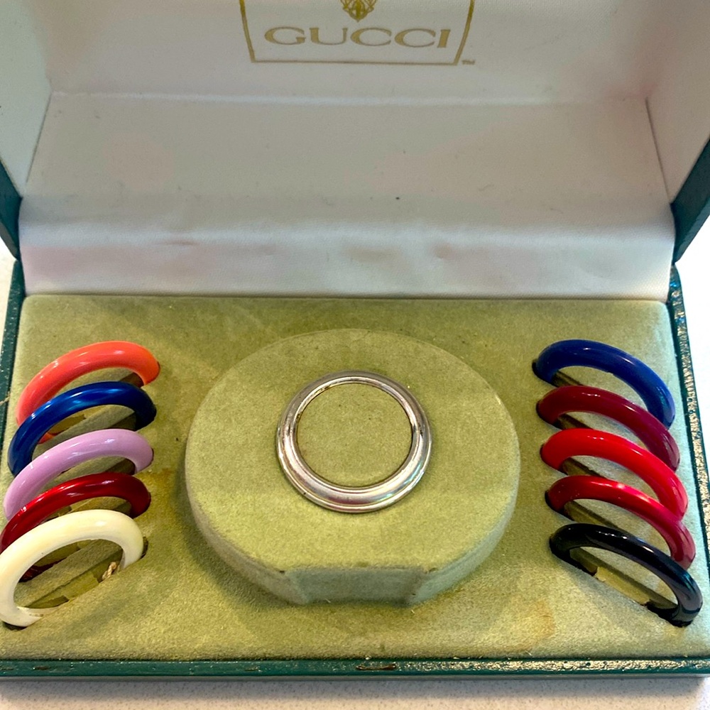 Silver tone Gucci watch bezel ONLY